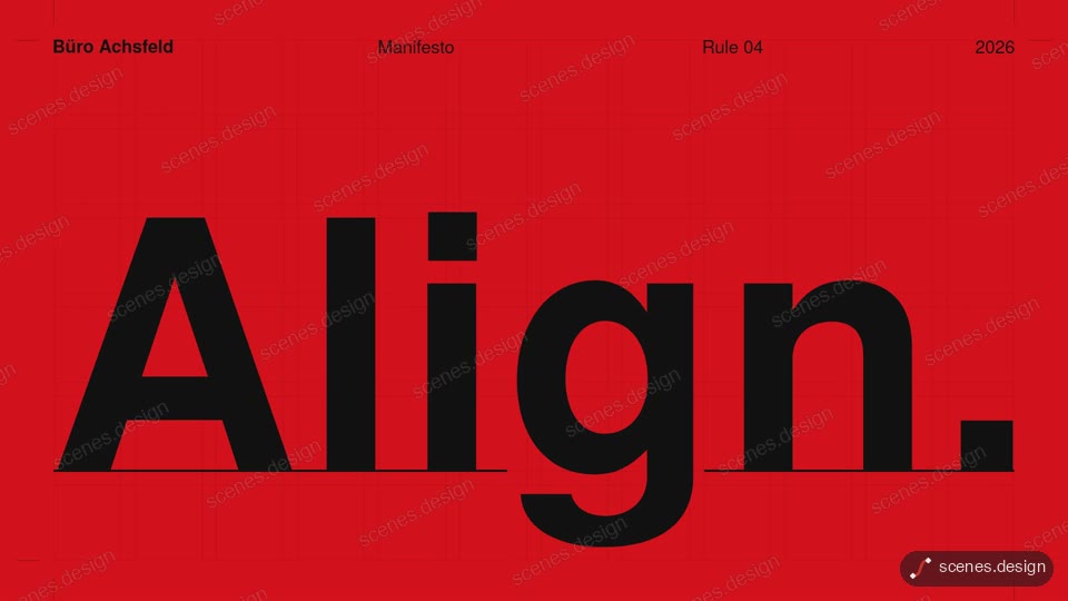Swiss grid kinetic type: free text animation