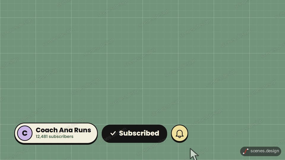 Subscribe lower third: social motion scene