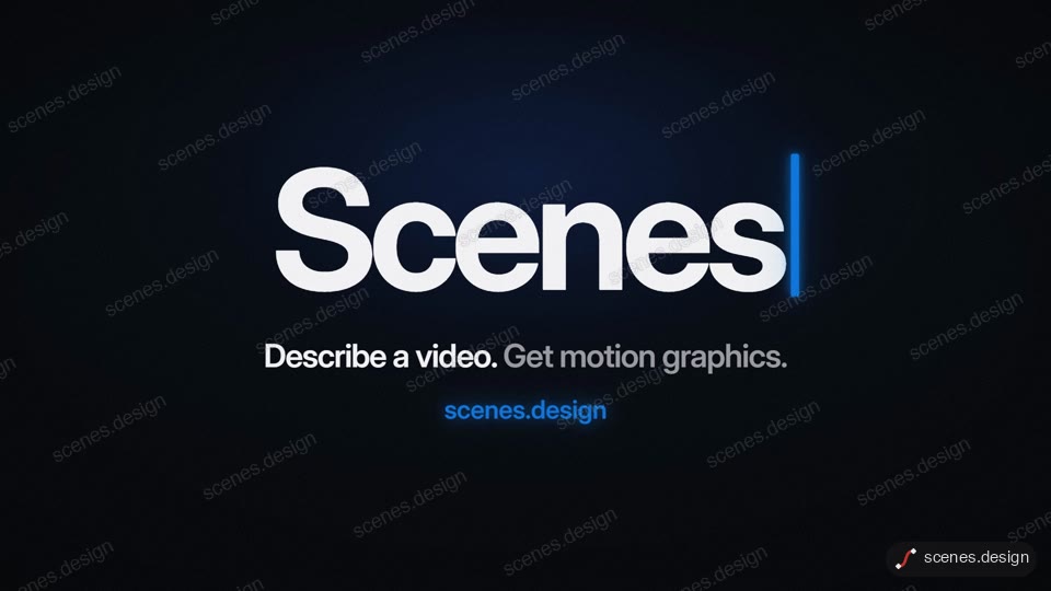 One sentence. A whole film.: product launch motion scene