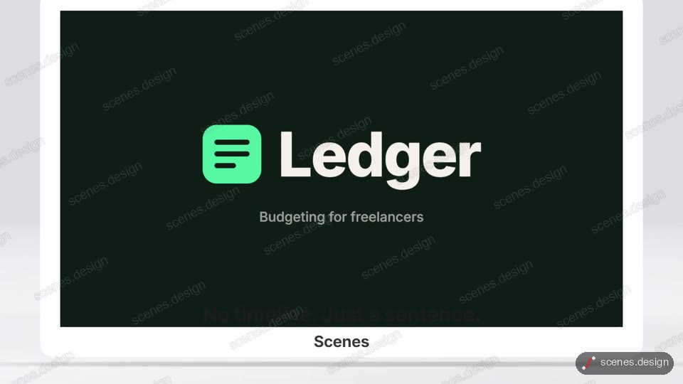 No timeline. Just a sentence.: product launch motion scene
