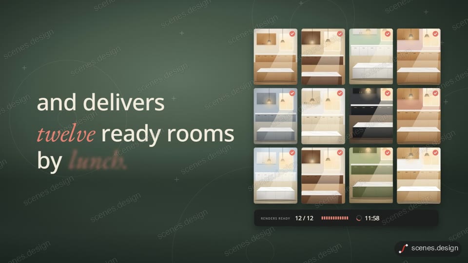 Sketch to finished renders: product launch animation