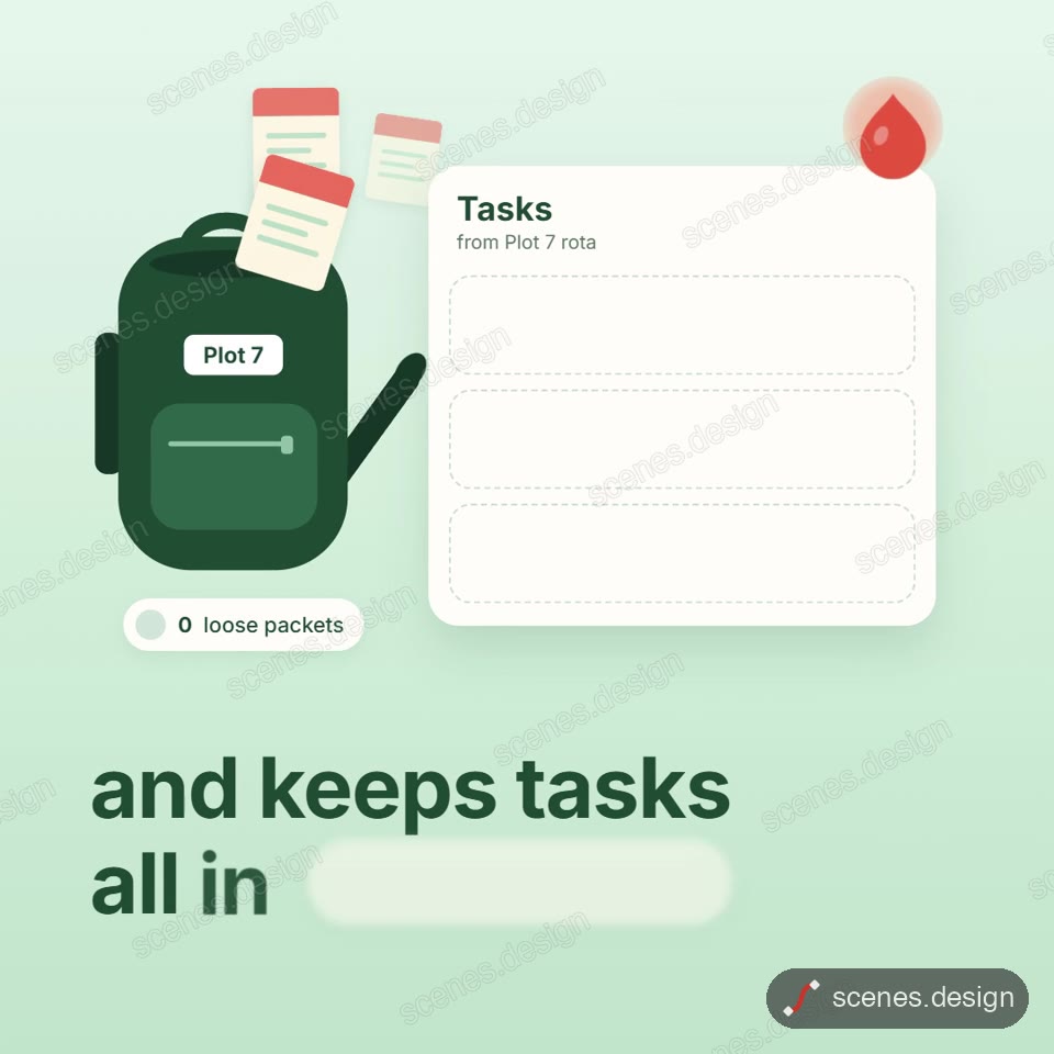 Glowing droplet app promo: app promo animation