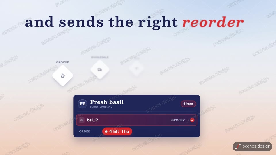 Messy slips to one list: product teaser animation
