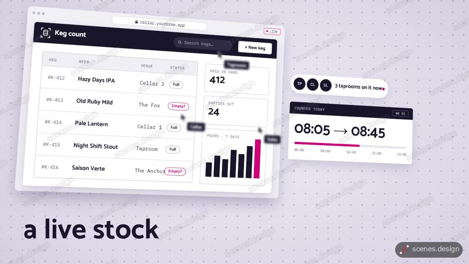 Task Card to Live App: app teaser animation