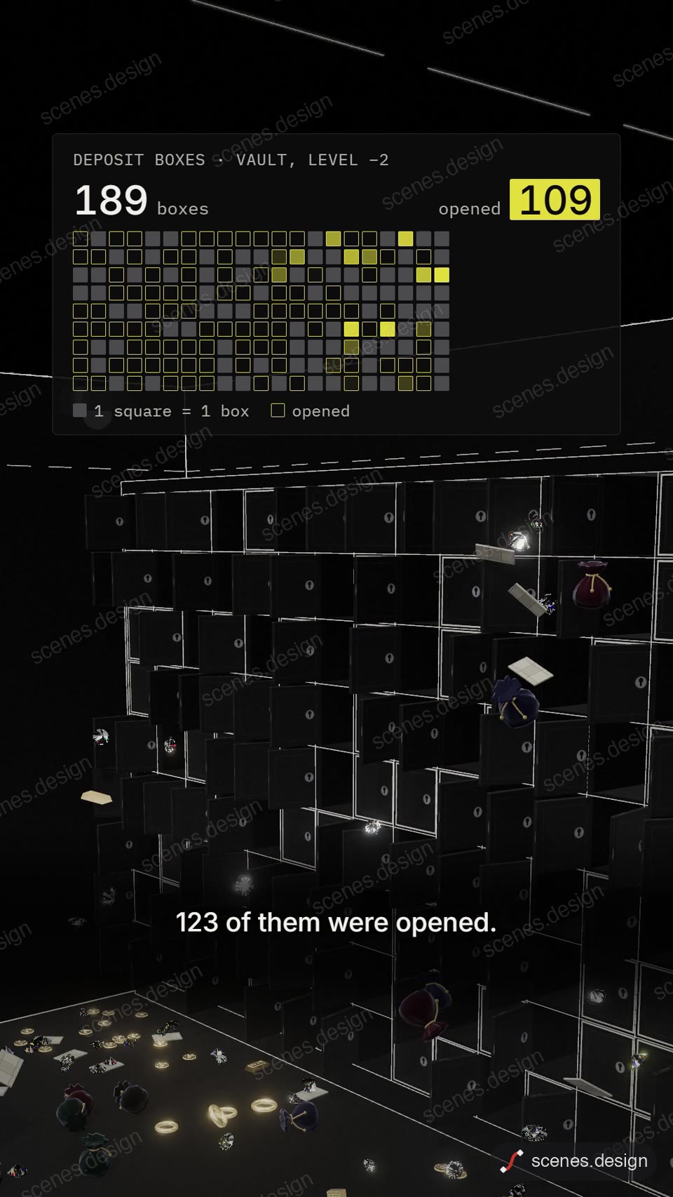 Vault heist evidence file: heist evidence file animation