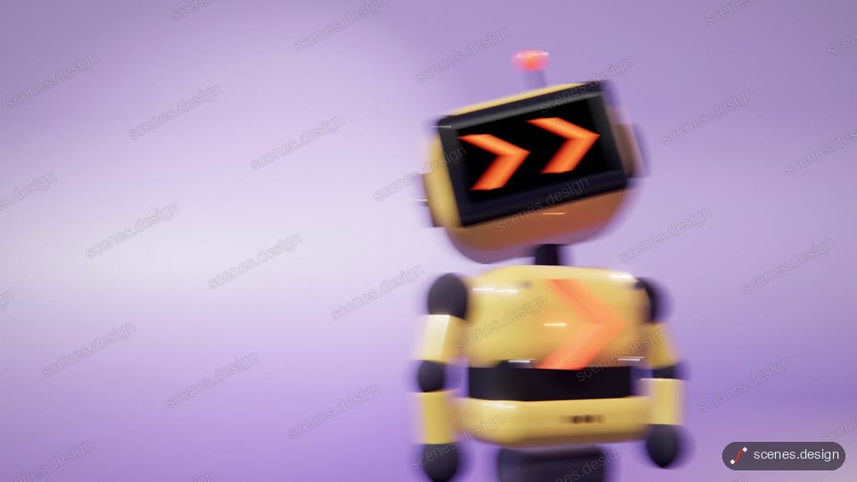 Neon chevron 3D studio showreel: free 3d animation