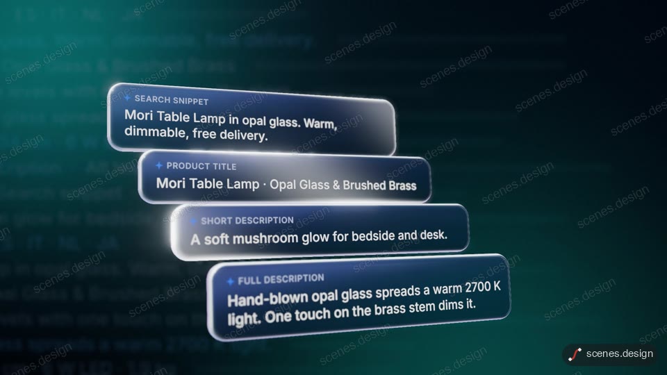 Glass prompt to brand drop: free 3d animation